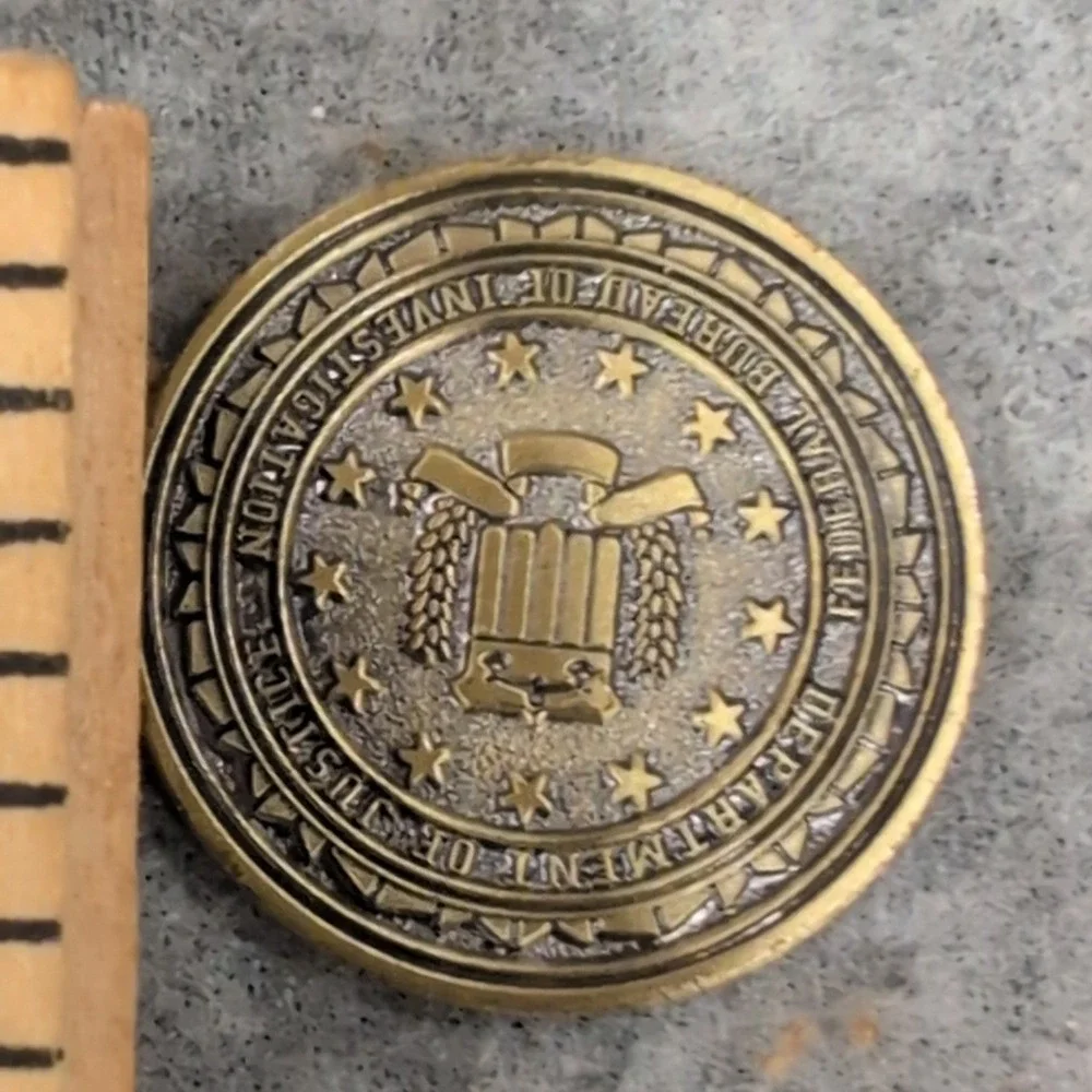 Kinetic Cyber Range KCR Redstone Arsenal AL FBI Challenge Coin DOJ Metal - Picture 2 of 2